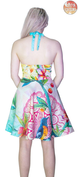 American Robin Henna Pastel Mini Dress - Leonie - Dr Faust