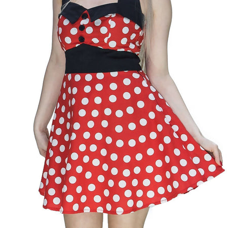 Minnie Mouse Style Mini Dress - Anna - Dr Faust