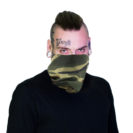 Army Jaw Face Mask Covering - Cam - Dr Faust
