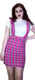 Checked Pinafore Pink Tartan Dress and T-Shirt Set - Landry - Dr Faust