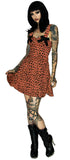 Fire Leopard Mini Dress - Jessica - Dr Faust