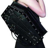 Large Black Pentagram Vegan Leather Coffin Bag - Primrose - Dr Faust