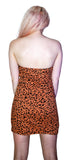 Leopard Animal Print Lace-Up Mini Dress - Robin - Dr Faust