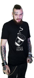 Make It Black Coffee Men's Black T-Shirt - Dennis - Dr Faust