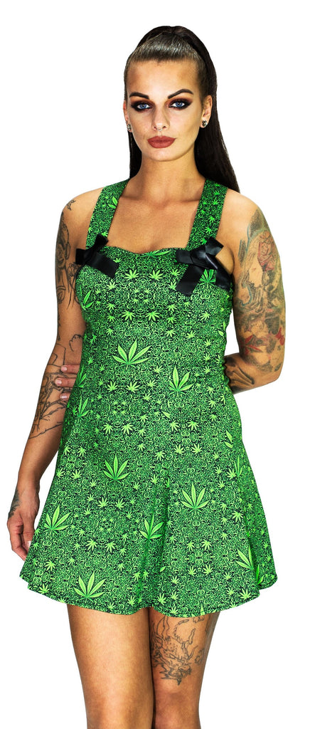 Green Mini Dress - Stella - Dr Faust