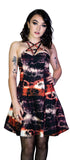 Mars Attack Pentagram Tie Dye Mini Dress - Marisol - Dr Faust