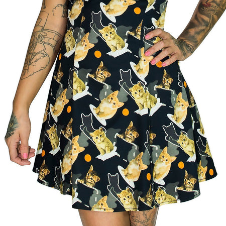 Meow for 3D Cats Mini Dress - Lilah - Dr Faust