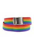 Rainbow Stripe Canvas Webbing Belt - Eduardo - Dr Faust