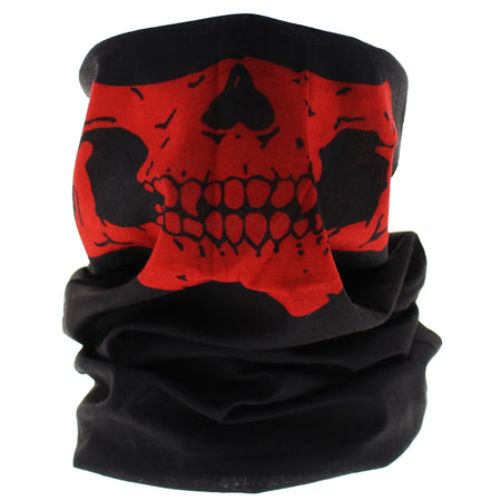 Red Skull Outlaw Jaw Face Mask Covering - Jason - Dr Faust