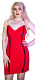 Red Party Lace-Up Mini Dress - Jana - Dr Faust