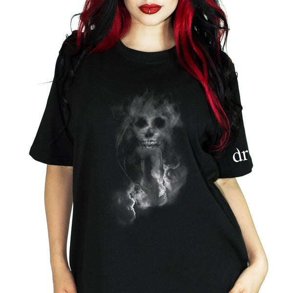 Smoke Skull Black T-Shirt - Cali - Dr Faust