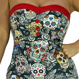 Sugar Skulls Colourful Mini Dress - Annalee - Dr Faust