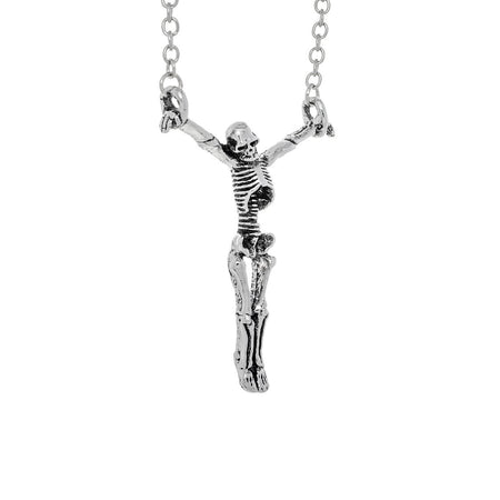 The Crucified Skeleton Pendant and Necklace - Skyla - Dr Faust