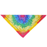 Tie Dye Design Rainbow Cotton Bandana - Everard - Dr Faust