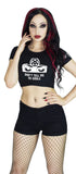 Closed Witch Eyes Pentagram Crop Top - Lexie - Dr Faust